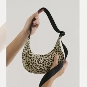 BAGGU Bags Baggu Honey Leopard Mini Crescent Bag Poshmark